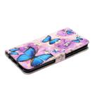 For Huawei P Smart 2020 Oil Embossed Coloured Drawing Pattern Horizontal Flip PU Leather Case with Holder & Card Slots & Wallet(Purple Flower Butterfly) - 5