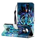 For LG K51 Oil Embossed Coloured Drawing Pattern Horizontal Flip PU Leather Case with Holder & Card Slots & Wallet(Wolf) - 1