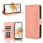 For Umidigi A15 / A15C Skin Feel Calf Texture Card Slots Leather Phone Case(Pink) - 1