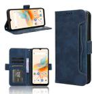 For Umidigi A15 / A15C Skin Feel Calf Texture Card Slots Leather Phone Case(Blue) - 1