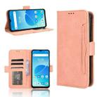 For Umidigi G5A / G5 Skin Feel Calf Texture Card Slots Leather Phone Case(Pink) - 1