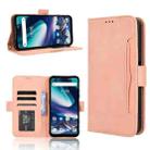 For Umidigi Bison X20 Skin Feel Calf Texture Card Slots Leather Phone Case(Pink) - 1