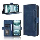 For Umidigi G100 / G100A Skin Feel Calf Texture Card Slots Leather Phone Case(Blue) - 1