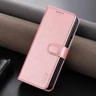 For Samsung Galaxy Z Fold6 5G AZNS Skin Feel Calf Texture Flip Leather Phone Case(Rose Gold) - 2