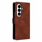 For Samsung Galaxy Z Fold7 5G AZNS Skin Feel Calf Texture Flip Leather Phone Case(Brown) - 3