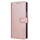 For Samsung Galaxy Z Fold7 5G AZNS Skin Feel Calf Texture Flip Leather Phone Case(Rose Gold) - 2