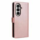 For Samsung Galaxy Z Fold7 5G AZNS Skin Feel Calf Texture Flip Leather Phone Case(Rose Gold) - 3