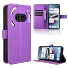 For Nothing Phone 2a Diamond Texture Leather Phone Case(Purple) - 1