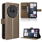 For Nothing Phone 3a Pro Diamond Texture Leather Phone Case(Brown) - 1