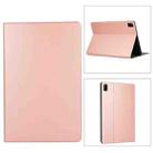 For Xiaomi Redmi Pad SE Voltage Elastic Texture Flip Tablet Leather Case(Rose Gold) - 1