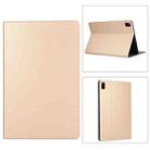 For Xiaomi Redmi Pad SE Voltage Elastic Texture Flip Tablet Leather Case(Gold) - 1