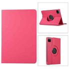 For Xiaomi Pad 6S Pro 12.4 360 Degree Rotation Litchi Texture Leather Tablet Case(Rose Red) - 1