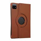 For Xiaomi Pad 7 Pro / Pad 7 360 Degree Rotation Litchi Texture Leather Tablet Case(Brown) - 3