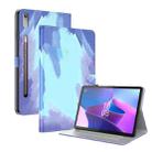 For Lenovo Tab P12 Watercolor Pattern Flip Leather Tablet Case(Winter Snow) - 1
