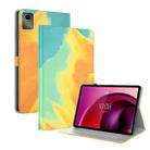 For Lenovo Tab M11 / Xiaoxin Pad 11 2024 Watercolor Pattern Flip Leather Tablet Case(Autumn Leaves) - 1