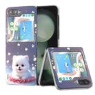 For Samsung Galaxy Z Flip5 ABEEL PC Paintings Pattern Phone Case(Cat) - 1