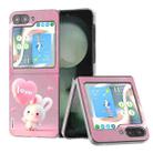 For Samsung Galaxy Z Flip5 ABEEL PC Paintings Pattern Phone Case(Rabbit) - 1