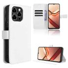 For Doogee Note 58 / Note 58 Pro Diamond Texture Leather Phone Case(White) - 1