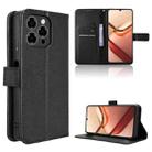 For Doogee Note 58 / Note 58 Pro Diamond Texture Leather Phone Case(Black) - 1