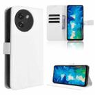 For Doogee Note 59 / Note 59 Pro Diamond Texture Leather Phone Case(White) - 1