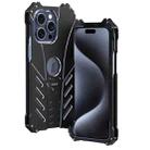 For iPhone 15 Pro R-JUST Batman Metal Mobile Phone Protective Case(Black) - 1