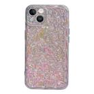 For iPhone 14 Plus Electroplated 3D Stone Texture TPU Phone Case(Transparent) - 1