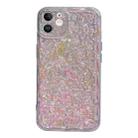 For iPhone 12 Electroplated 3D Stone Texture TPU Phone Case(Transparent) - 1