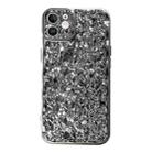 For iPhone 11 Electroplated 3D Stone Texture TPU Phone Case(Silver) - 1
