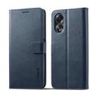 For OPPO A58 4G / A98 5G / F23 5G LC.IMEEKE Calf Texture Horizontal Flip Leather Case(Blue) - 1