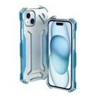 For iPhone 15 R-JUST RJ17 Shockproof Armor Metal Phone Case(Blue) - 1