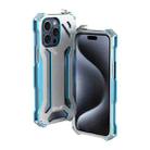 For iPhone 15 Pro Max R-JUST RJ17 Shockproof Armor Metal Phone Case(Blue) - 1