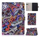 For iPad Pro 10.5 inch Colored Drawing Pattern Horizontal Flip PU Leather Case with Holder & Card Slot & Sleep / Wake-up Function(Graffiti) - 1