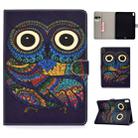 For iPad Pro 11 (2018) Colored Drawing Pattern Horizontal Flip PU Leather Case with Holder & Card Slot & Sleep / Wake-up Function(Owl) - 1