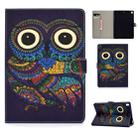 For iPad 10.2 Colored Drawing Pattern Horizontal Flip PU Leather Case with Holder & Card Slot & Sleep / Wake-up Function(Owl) - 1