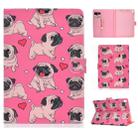 For iPad 10.2 Colored Drawing Pattern Horizontal Flip PU Leather Case with Holder & Card Slot & Sleep / Wake-up Function(Love Dog) - 1