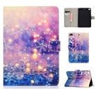 For iPad Mini 2019 & 4 & 3 & 2 & 1 Colored Drawing Pattern Horizontal Flip PU Leather Case with Holder & Card Slot & Sleep / Wake-up Function(Purple Quicksand) - 1