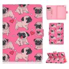 For iPad Mini 2019 & 4 & 3 & 2 & 1 Colored Drawing Pattern Horizontal Flip PU Leather Case with Holder & Card Slot & Sleep / Wake-up Function(Love Dog) - 1