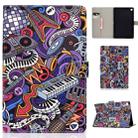 For Samsung Galaxy Tab A 10.1 (2019) T510/T515 Colored Drawing Pattern Horizontal Flip PU Leather Case with Holder & Card Slot(Graffiti) - 1