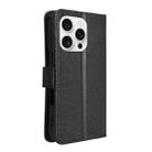 For iPhone 16 Pro Max Diamond Texture Leather Phone Case(Black) - 3