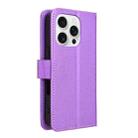 For iPhone 16 Pro Max Diamond Texture Leather Phone Case(Purple) - 3