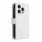 For iPhone 16 Pro Diamond Texture Leather Phone Case(White) - 3