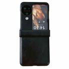 For OPPO Find N3 Flip Crazy Horse Texture Hinge Shockproof Protective Phone Case(Black) - 1