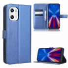 For UMIDIGI C2 / C1 / C1 Max Diamond Texture Leather Phone Case(Blue) - 1