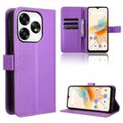 For Umidigi A15 / A15C Diamond Texture Leather Phone Case(Purple) - 1