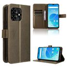 For Umidigi G5 Mecha Diamond Texture Leather Phone Case(Brown) - 1