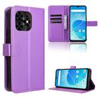 For Umidigi G5 Mecha Diamond Texture Leather Phone Case(Purple) - 1