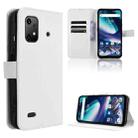 For Umidigi Bison X20 Diamond Texture Leather Phone Case(White) - 1