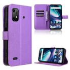 For Umidigi Bison X20 Diamond Texture Leather Phone Case(Purple) - 1