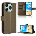 For Umidigi G6 5G Diamond Texture Leather Phone Case(Brown) - 1