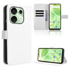 For Umidigi G9 5G / Note 90 Diamond Texture Leather Phone Case(White) - 1